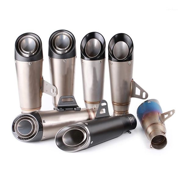 

motorcycle exhaust pipe escape modified motorbike laser marking 51mm 61mm muffler for cbr1000rr s1000rr ninja250 r6 sv6501