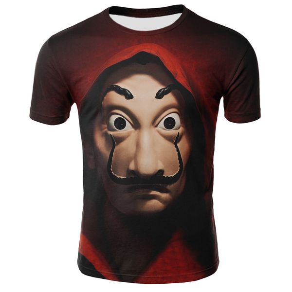 

summer face fun and 3d print shirts funny kawaii comics men clothing