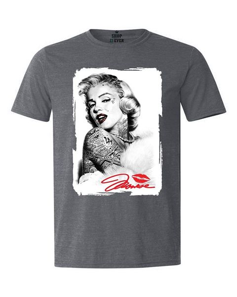 

new summer tee shirt shop4ever marilyn monroe tattoo t-shirt blonde bombshell shirts fashion t-shirt sport hooded sweatshirt hoodie