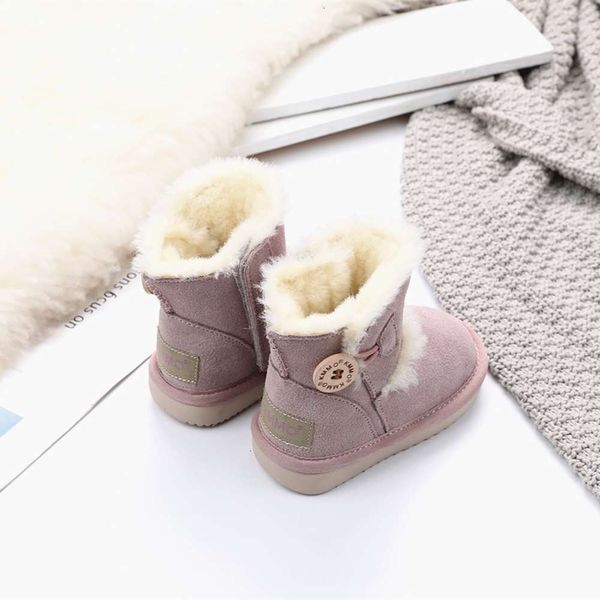 

soled walking winter soft plush cotton men's warm baby children's snow boots women's sho, Black;red