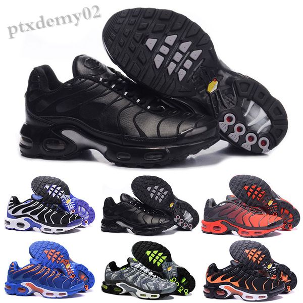 

2018 new design tn mens breathable mesh shoes chaussures homme tn requin casual shoes size 7-12 tl06, Black