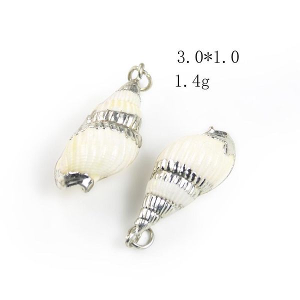 

5pcs natural spiral shell conch charms necklace pendant seashells nautical home decor accessories diy shells for jewelry making h jlliet