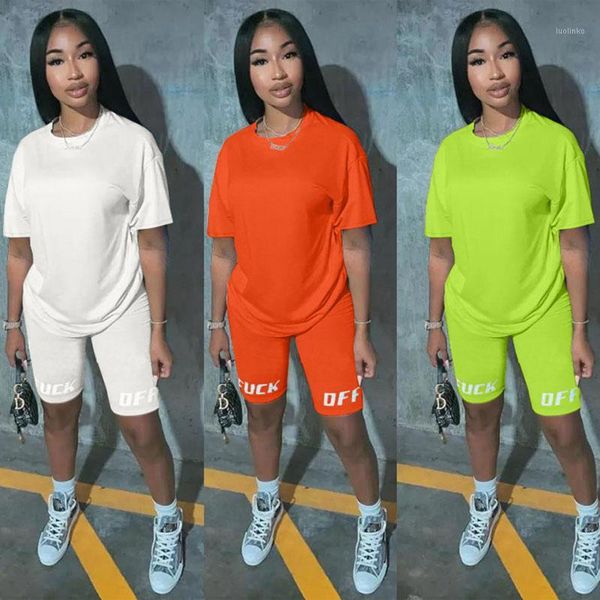 

letter casual two piece set tracksuit women solid loose 2 piece set and pants summer outfits for women festival clothing1, White