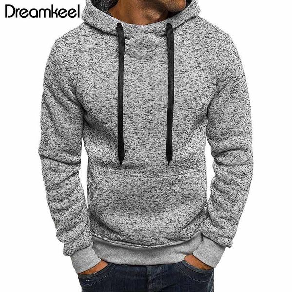

men's hoodies & sweatshirts mens sets thick clothes autumn winter men hip hop streetwear solid fleece hoody man clothing 2021 fashion, Black