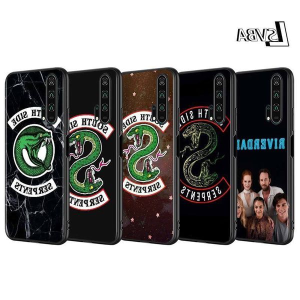 

black cover huawei v30 9x 8x 10i 10 9 lite shell riverdale south side serpents for honor 8s 8 7c 7a pro phone case