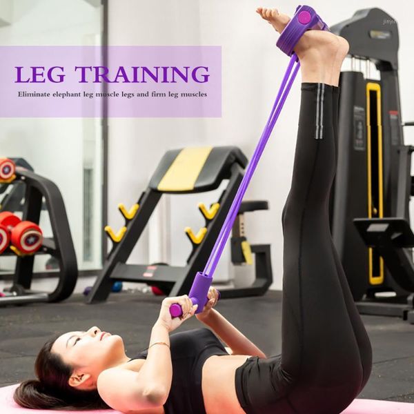 

fitness equipment 4 tube tension trainer sports foot expander chest pull leg latex draw rope gymnastics rope resistance bands1
