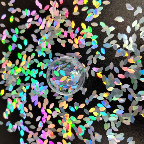 

экологически чистый полиэстер декоративных 6мм глаза форма блеск для перекидного, Silver;gold