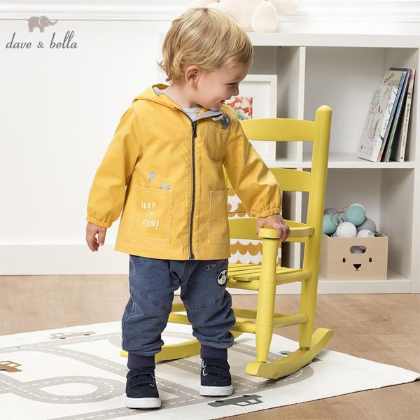 

dbx12770 dave bella baby boy jacket spring children fashion outerwear kids zipper hooded cotton coat, Blue;gray