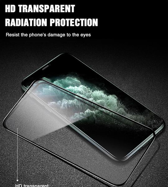 

9999d full curved tempered glass on for iphone se 11 pro xs max x xr screen protector for iphone 7 8 6 6s pl jllufw yyysports