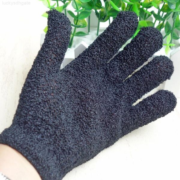 

directly sell five-finger shape exfoliating manufacturers glove five fingers bath intrafamilial black gloves