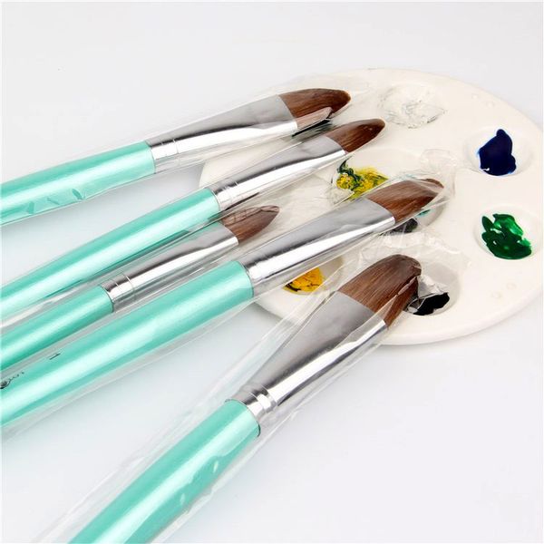 

high-grade 6pcs/Setweasel hair brush painting brush tongue peak row brush pen on behalf of a wholesale acrylic painting pen art
