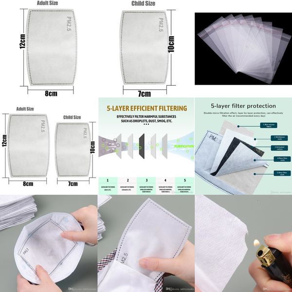 

carbon layers dhl mask filter 5 pm2.5 activated replaceable cycling face mask filters for mjnh vmih azq2