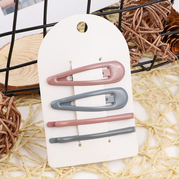 

клипы 4шт new color шпилька barrettes привязать волос для девочек детей женщины волос заколки metal hairgrip аксессуары для волос инструмент, Black;brown