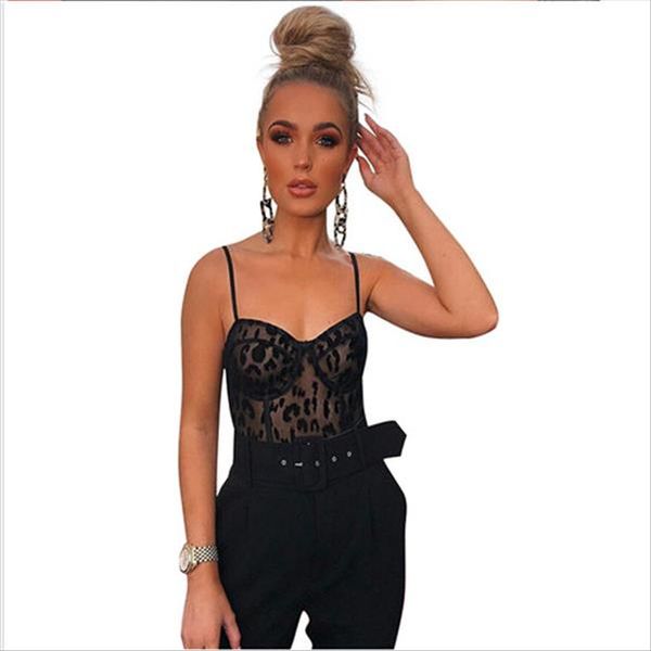 

new ladies winter bodysuits playsuits womens shoulder lace strap perspective mesh new garment lace, Black;white
