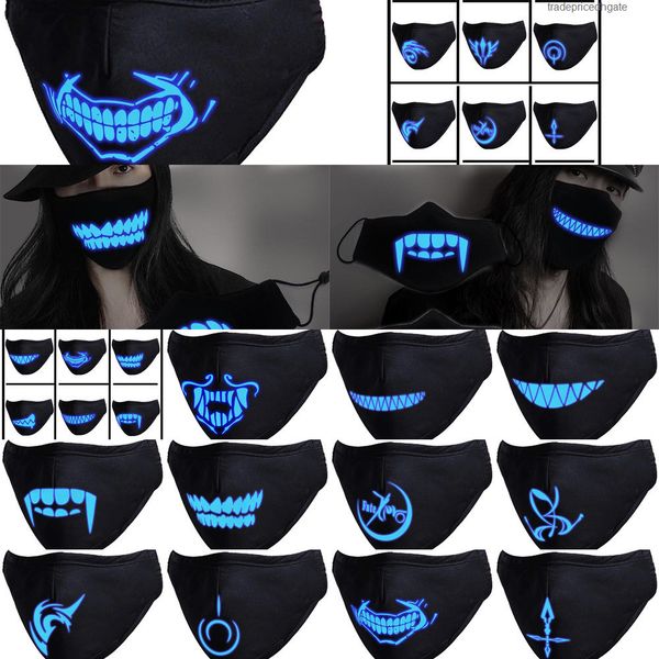 

peripheral discoloration dustproof mask network luminous anime seven-color breathable anti-fog pm2.5 fast delivery 10