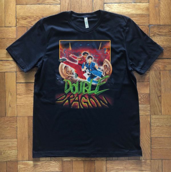 

double dragon t-shirt sport hooded sweatshirt hoodie