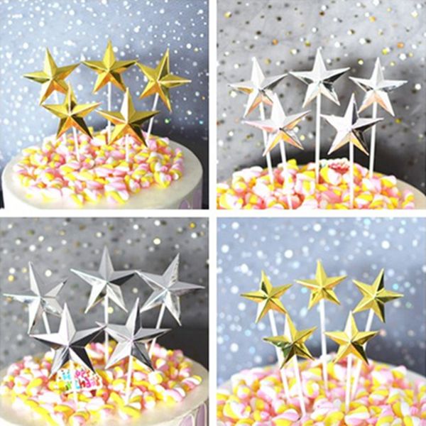 

3d gold star cupcake ers insert for party wedding baby shower 122155