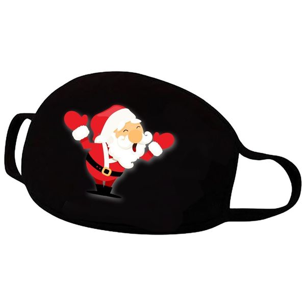 

polyester new washable printed breathable reuse christmas mask new year gift reusable mascarilla #gm