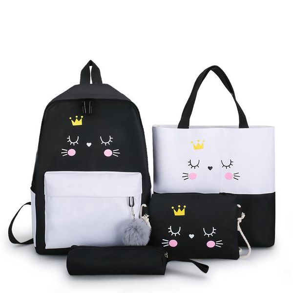 

новая canvas школа рюкзак для девочек спорт backbags дети симпатичные bagpack школа ноутбуков книги сумки bolsos escolares 2020 yxltsg nana