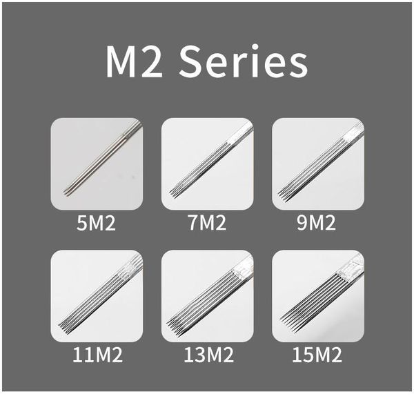 

50pcs 0.35mm magmum tattoo needles 5m2 7m2 9m2 11m2 12 15m2 disposable stainless steel tattoo needle for coil tattoo qyltae