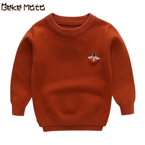 

beke mata baby sweater for boys winter knitted toddler boy sweater long sleeve kids cardigans warm cotton children sweaters y200901, Blue