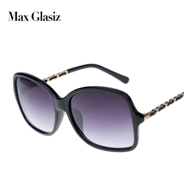 

sunglasses oversize oval frame brand glasses women designer sun metal leather arms suglasses eyeglasses woman gradient, White;black