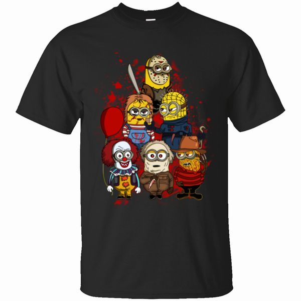 

minion halloween funny t shirts horror jason voorhees stephen king black xl xxl 3xl men t shirt tees custom sport hooded sweatshirt hoodie
