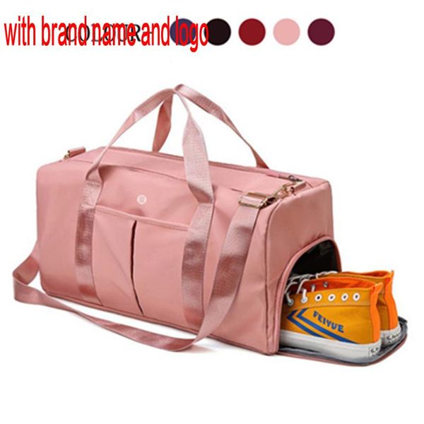 

and designer women men portable fitness shoulder bag playing football basketball sports large capacity travel bag shoes dry and wet qynf tes