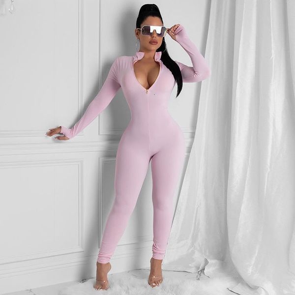 

women's slim long sleeve one-piece pants swimsuit bandage bathing suits pad4hbj