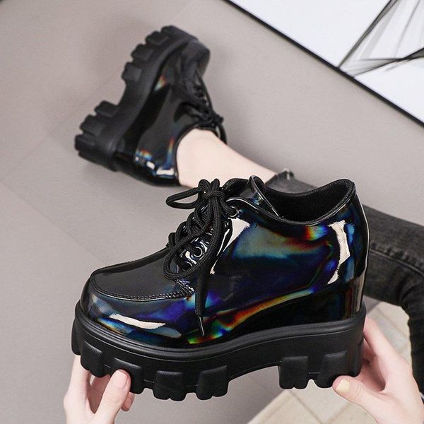 

black patent leather boots for women lace up platform boots women winter keep warm non-slip short booties for ladies