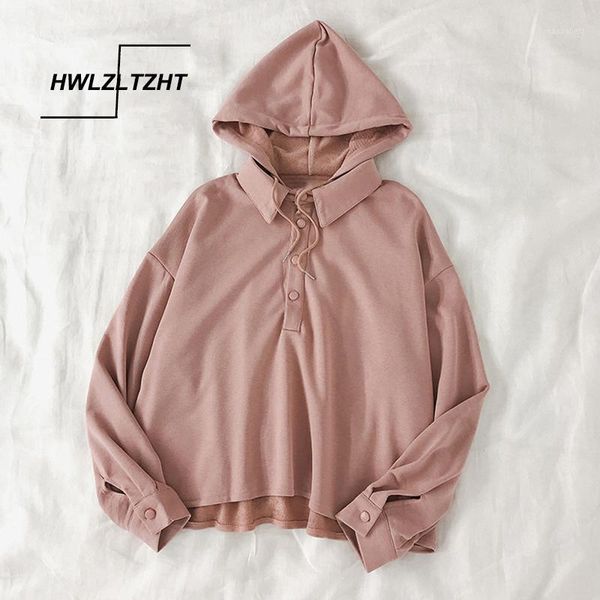 

hwlzltzht 2020 new spring japanese sweatshirt hooded women sportswear autumn long sleeve pullover casual women hoodie1, Black