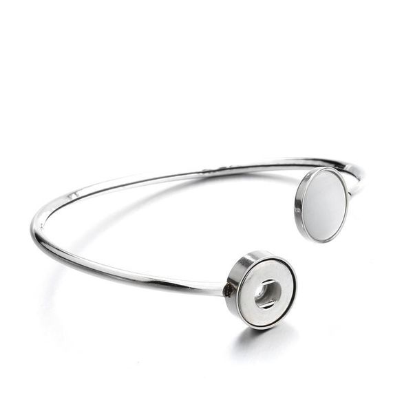 

new stainless steel snap button bracelets mini 12mm snap bracelet cuff bangle for women couple bracelets snap bbyyfk, Golden;silver