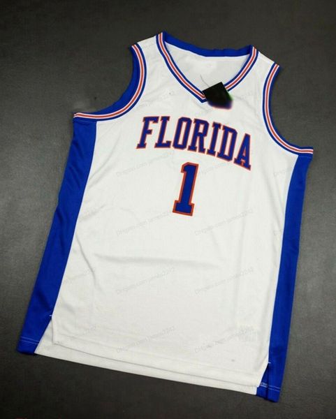 

custom retro florida gators basketball jerseys stitched white any number name size 2xs-5xl quality, Black;red