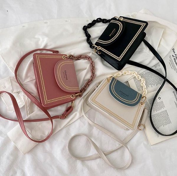 

mini women shoulder bags new style girls chain flap letter lady crossbody cute small handbags