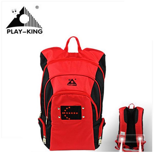 

outdoor bags playking sport bike bag cycling backpack with turn signal light camping hiking student 22l nylon