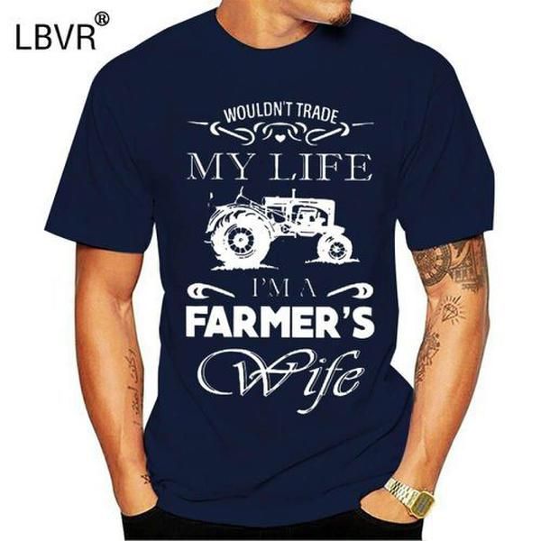 

мужчины майк wouldn т торговать мою жизнь я м фермера жены футболку, White;black