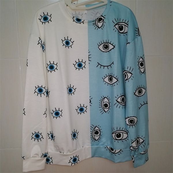 

black eye vintage crewneck sweatshirt women loose casual long sleeve thin new fashion streetwear girls plus size 3xl 201203