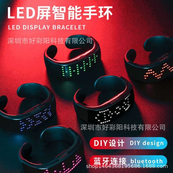 

new intelligent bluetooth led light-emitting app connected mobile phone to change the word children's anti loss display br