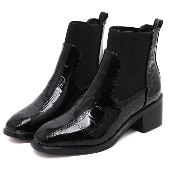 

women's boots, short boots and thick boots new short chic, Black