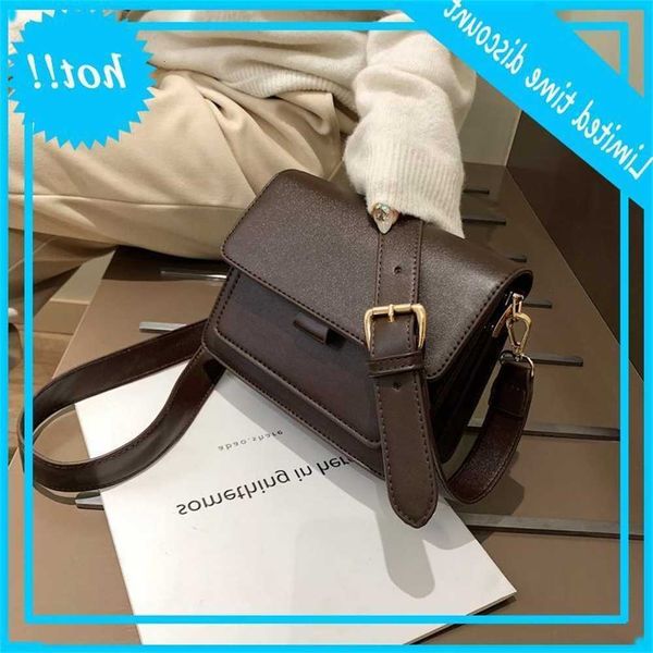 

2021 new winter women fashion simple oblique shoulder bag small square