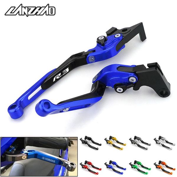 

motorcycle accessories brake clutch levers extendable adjustable lever set for yzf r3 2013 2014 2020 2020