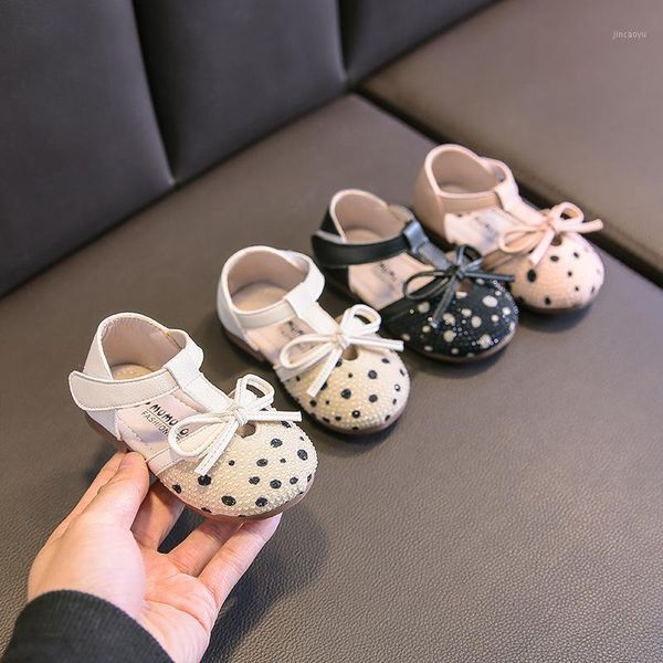 

spring girl leather shoes bow princess shoes baby toddler children infant girl1