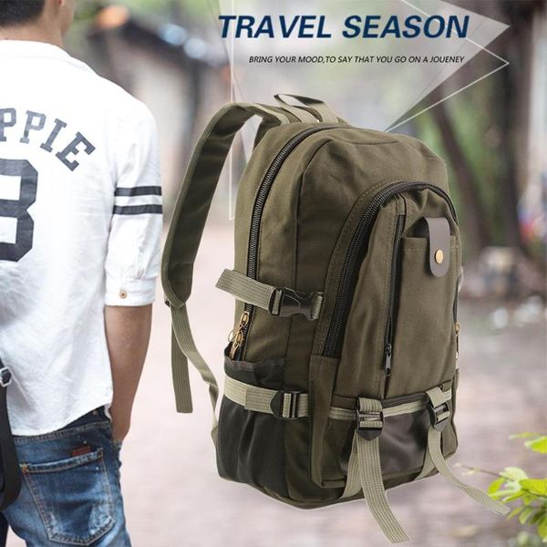 

men canvas backpack school rucksack vintage satchel shoulder travel lapbag mochila feminina backpack men fashion
