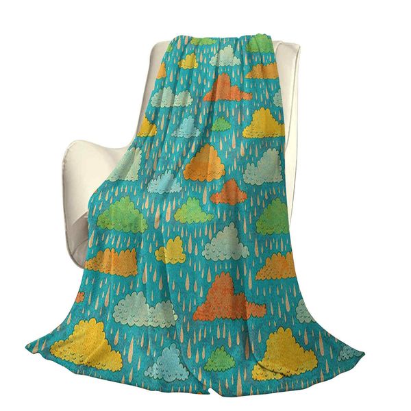 

funk art figurative sloppy fluffy rain clouds on sky gloomy weather humor printoffice leisure blankets