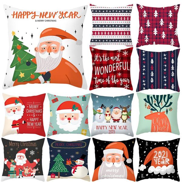 

santa claus cushion decorations for home christmas case sofa decorative cushions pillow cover