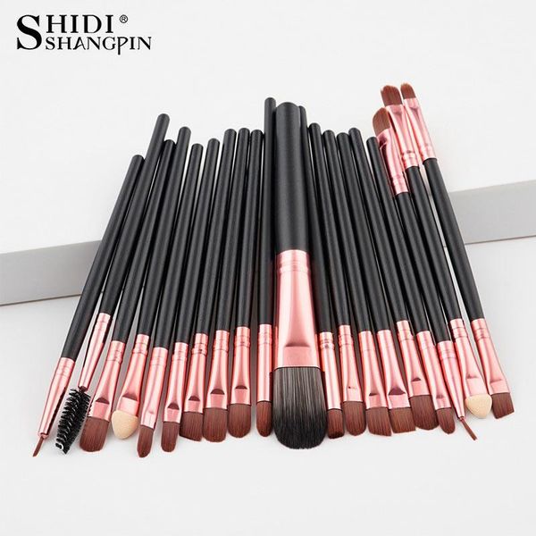 

20 makeup brushes set eye shadow foundation powder eyeliner eyelash lip make up brush cosmetic beauty makeups tools kit wmtzgx xhhair