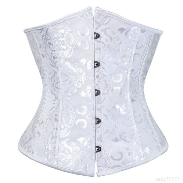 

underbust waist cincher corsets gothic corset bustier plus size corpete corselet black white red blue s-6xl