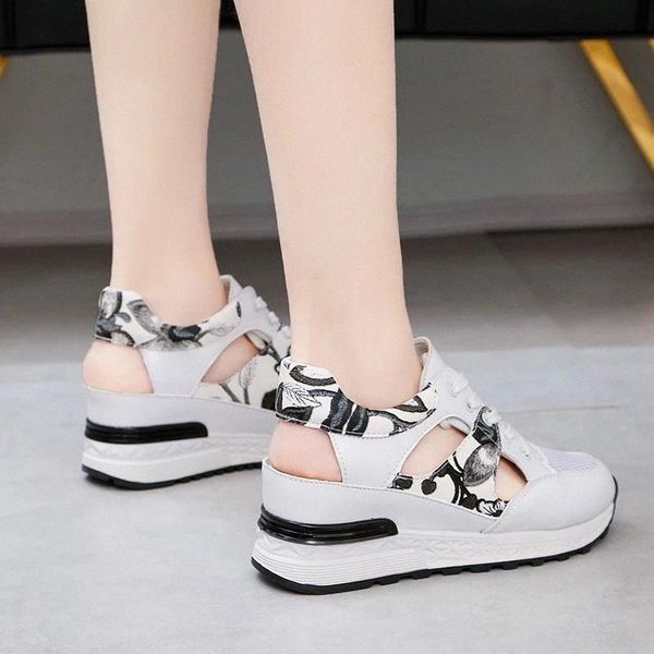 

breathable mesh women casual shoes vulcanize female fashion sneakers lace up soft high leisure footwears #wq7y