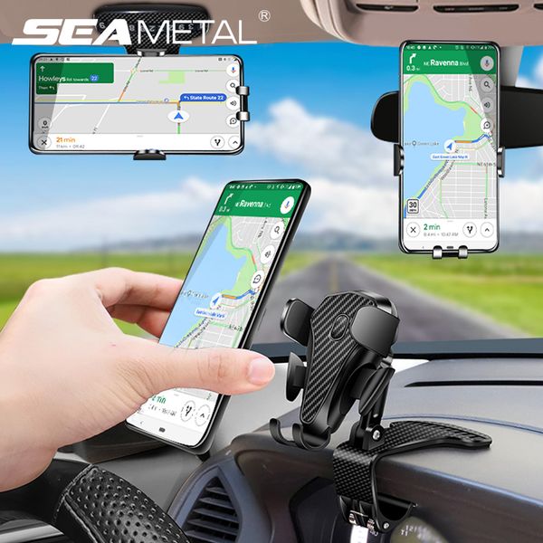 

car phone holder bracket with parking number plate place in dashboard, sun visor, rearview mirror universal mobilephone stands