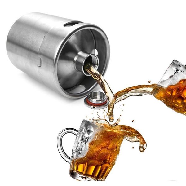 

2l homebrew growler mini keg stainless steel beer growler beer keg screw cap wine pot beer barrel ooa2139 da0tz hib1m